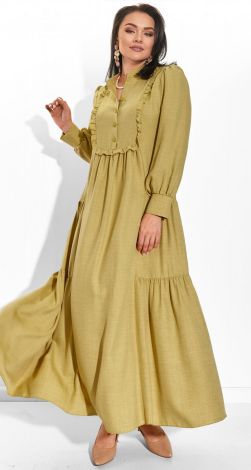 Красивое льняное платье