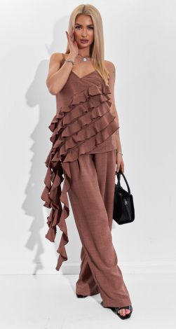 Льняний костюм у стилі Бохо