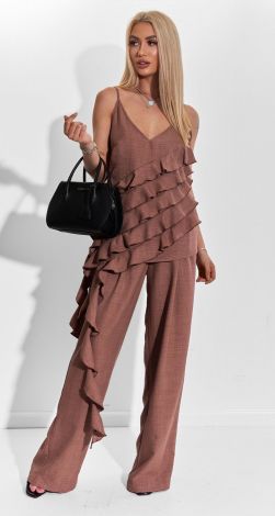 Льняний костюм у стилі Бохо