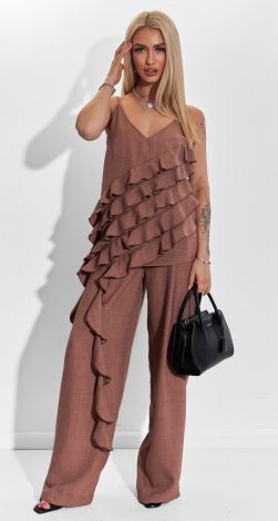 Льняний костюм у стилі Бохо