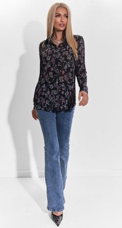 Ніжна та повітряна шифонова блузка пліссе