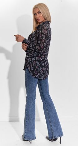 Ніжна та повітряна шифонова блузка пліссе