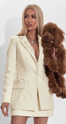 Жакет с жемчужинами