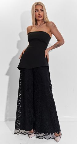 elegant corset with an asymmetric bottom