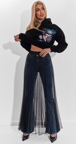 Прозора спідниця плісе