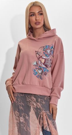 Стильный свитшот с вышивкой