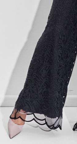 Вечірній комплект із гіпюровими брюками