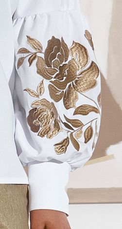 Белая Блузка с Вышивкой