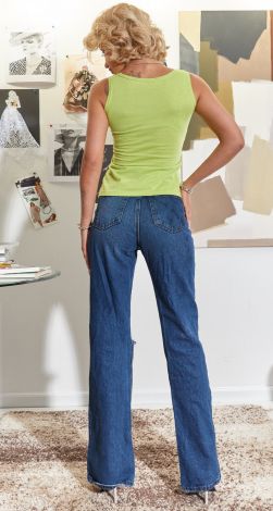 Хлопковая майка с вышивкой