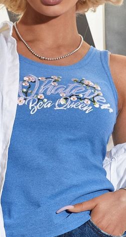 Хлопковая майка с вышивкой