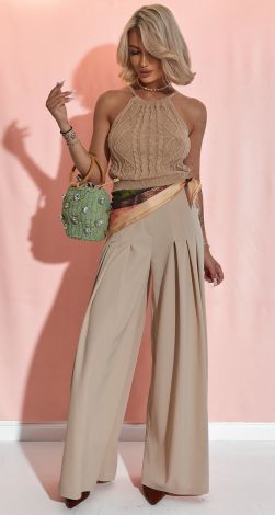 Вязаный топ