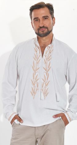 Мужская льняная вышиванка Всеволод