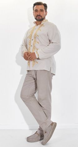 Льняная вышиванка Мирослав