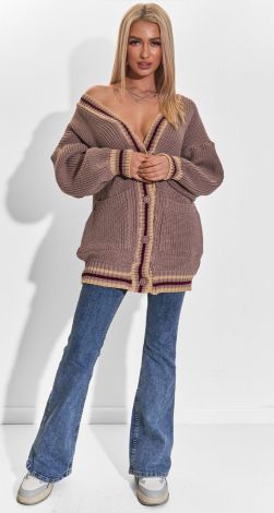 Кардиган крупной вязки