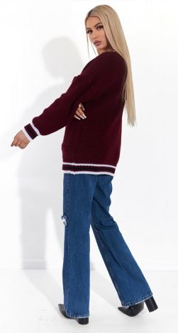 Кардиган крупной вязки