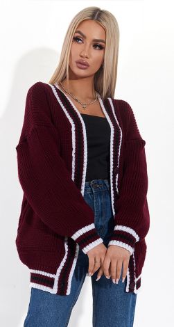 Кардиган крупной вязки