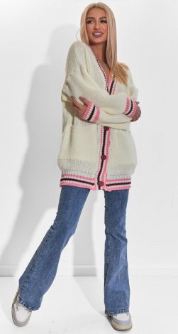 Кардиган крупной вязки