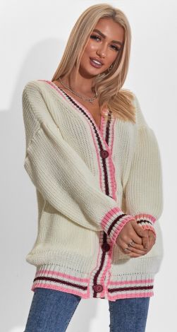 Кардиган крупной вязки