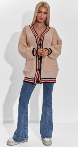 Кардиган крупной вязки