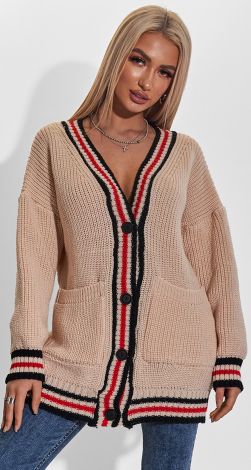 Кардиган крупной вязки