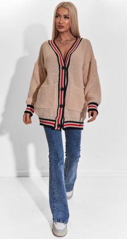 Кардиган крупной вязки