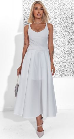 Біла бавовняна спідниця