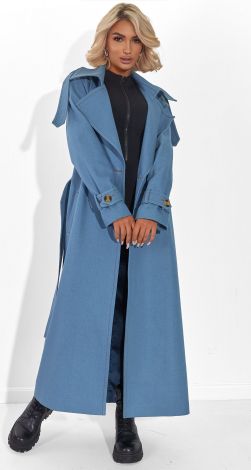 Оригинальный и стильный джинсовый тренч