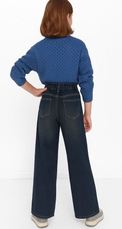 Wide jeans teenager girl