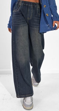 Wide jeans teenager girl