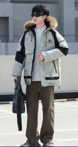 Зимняя куртка для мальчика с отстёгивающимся мехом на капюшоне