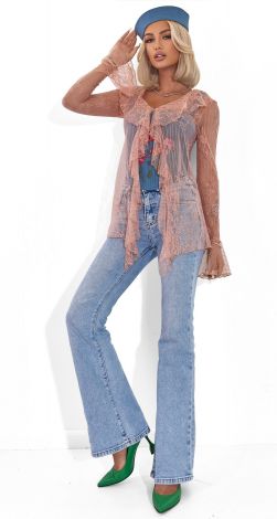 Ажурная блузка в стиле бохо