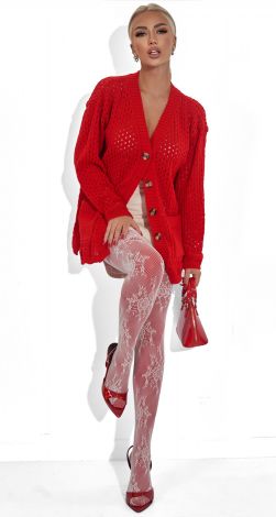  Вязаный кардиган с карманами