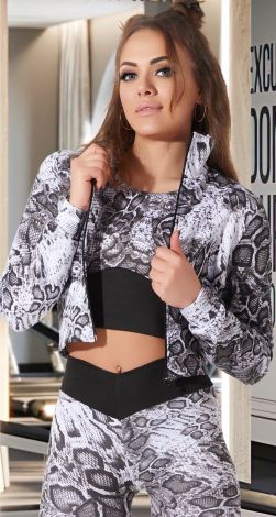 Ексклюзивне худи з трендовим принтом \під змію\