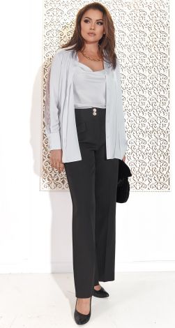 Блузка-Рубашка Белый Шик