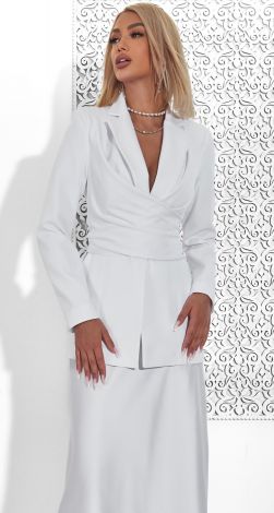 Елегантний Білий Блейзер-Трансформер