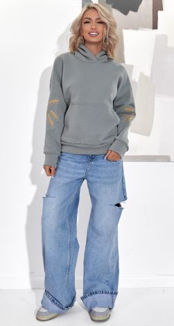 Худи с Вышивкой Колосок