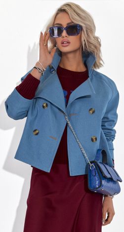 Укороченный Джинсовый Жакет/Тренч