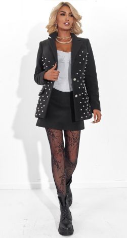 Жакет Pearl Noir: Изысканность в Каждой Детали