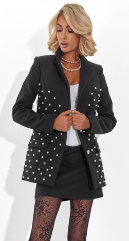 Жакет Pearl Noir: Изысканность в Каждой Детали