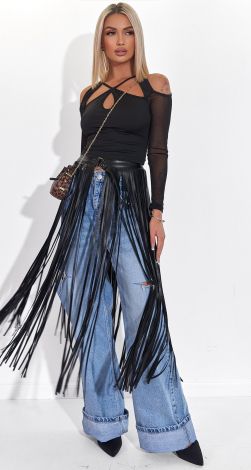 Пояс-Фриндж из премиальной эко-кожи