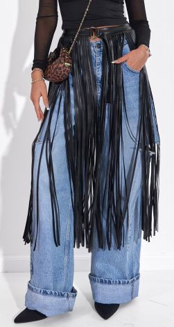 Пояс-Фриндж из премиальной эко-кожи