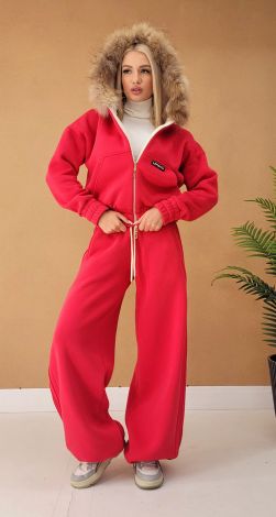 Костюм с натуральным мехом