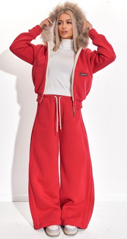 Костюм с натуральным мехом