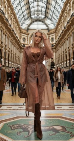 Прозорий Тренч із Органзі