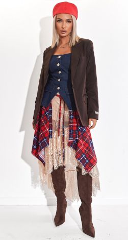 Спідниця-Трансформер, яка імітує зав'язану на талії сорочку