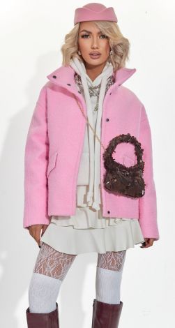 Пальто-куртка з преміального букле