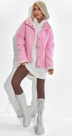 Пальто-куртка з преміального букле