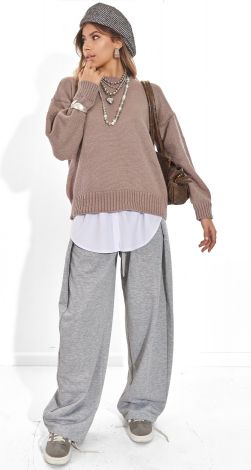 Светр Oversize з м'яким блиском