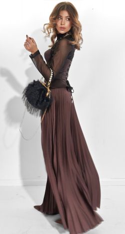 Шовкові штани пліссе