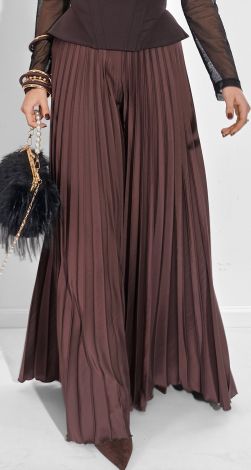 Шовкові штани пліссе